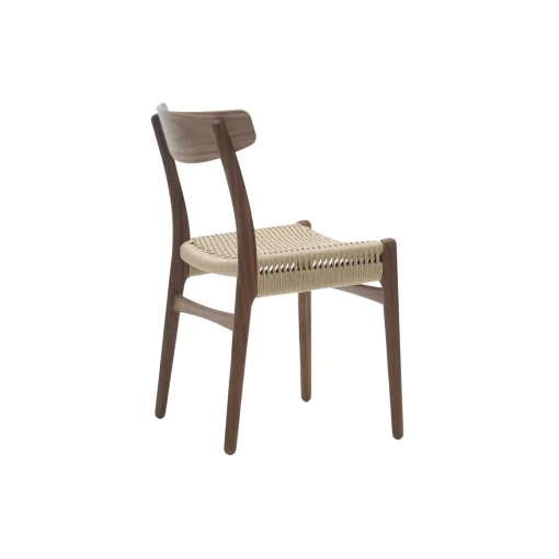 CH23 spisebordsstol, olieret valnød/natur