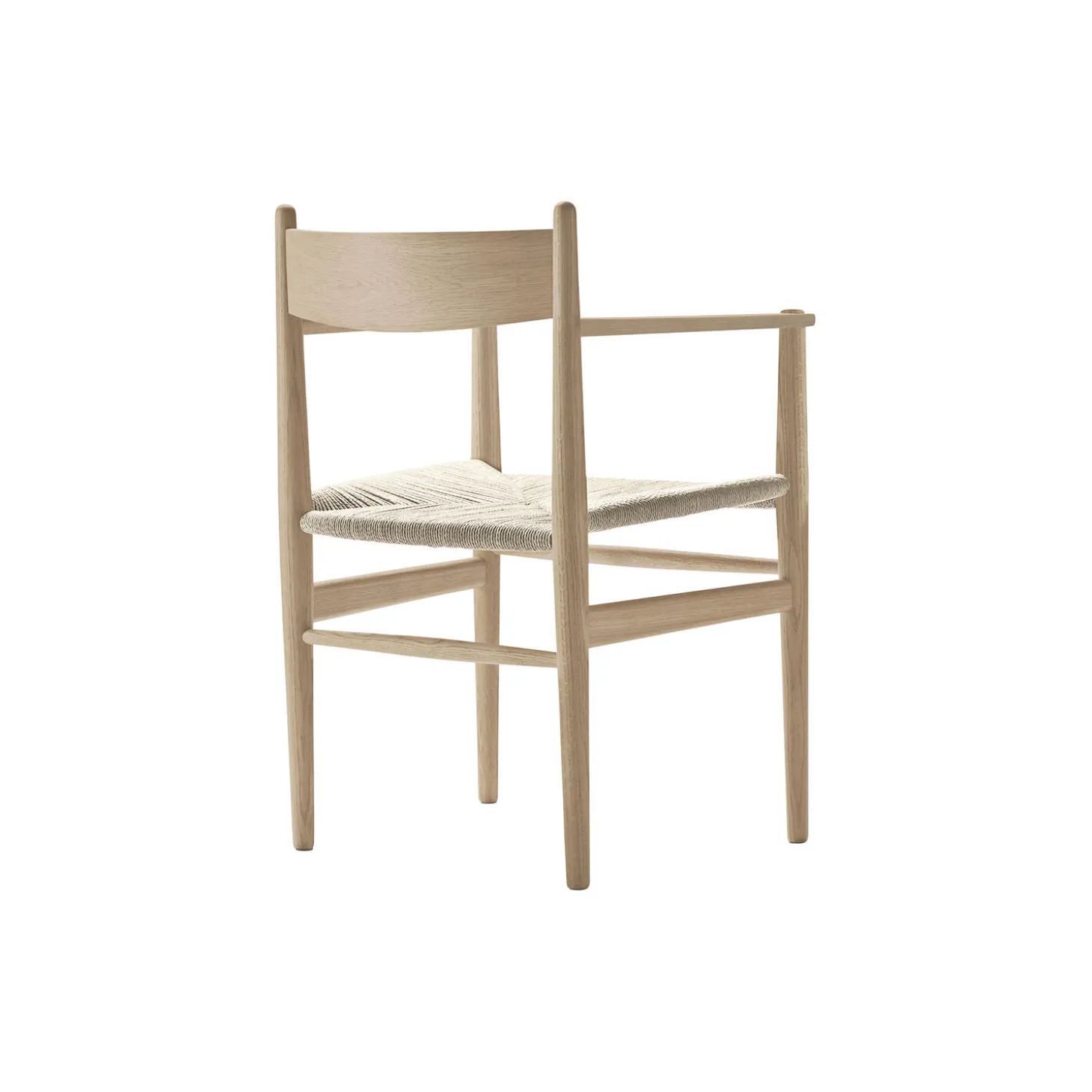 CH37 spisebordsstol, sæbebehandlet eg/natur