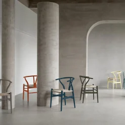 CH24 Y-stolen spisebordsstol, soft slate