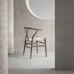 CH24 Y-stolen spisebordsstol, soft slate