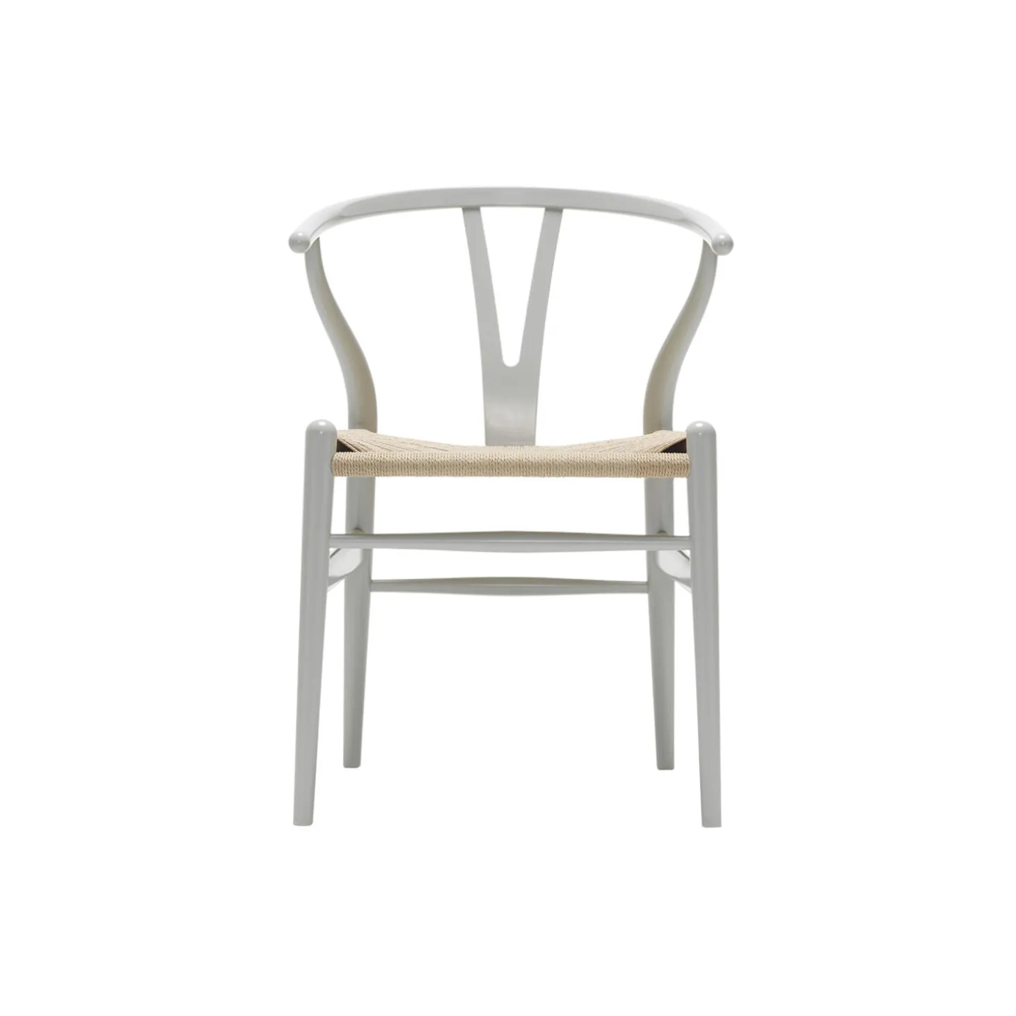 CH24 Y-stolen spisebordsstol, silver grey/natur