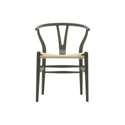 CH24 Y-stolen spisebordsstol, olive green/natur