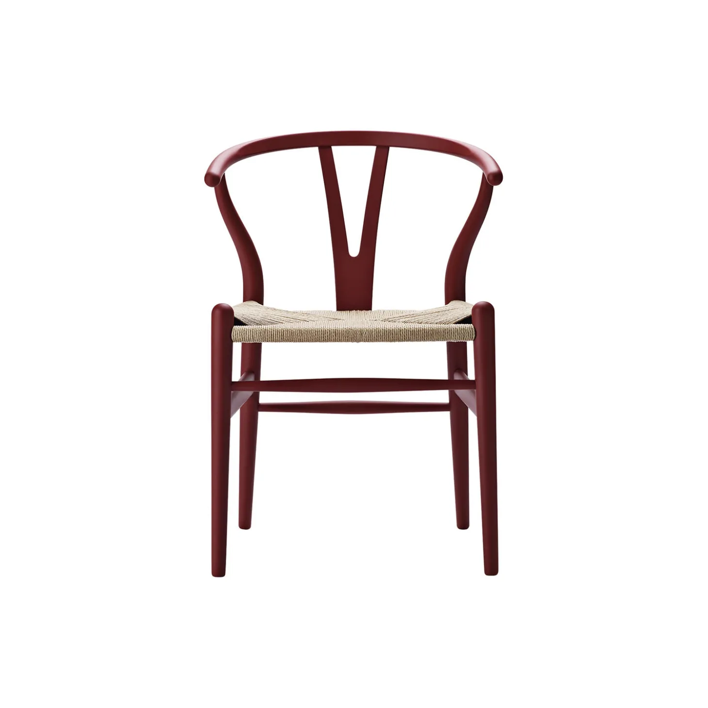 CH24 Y-stolen spisebordsstol, soft red