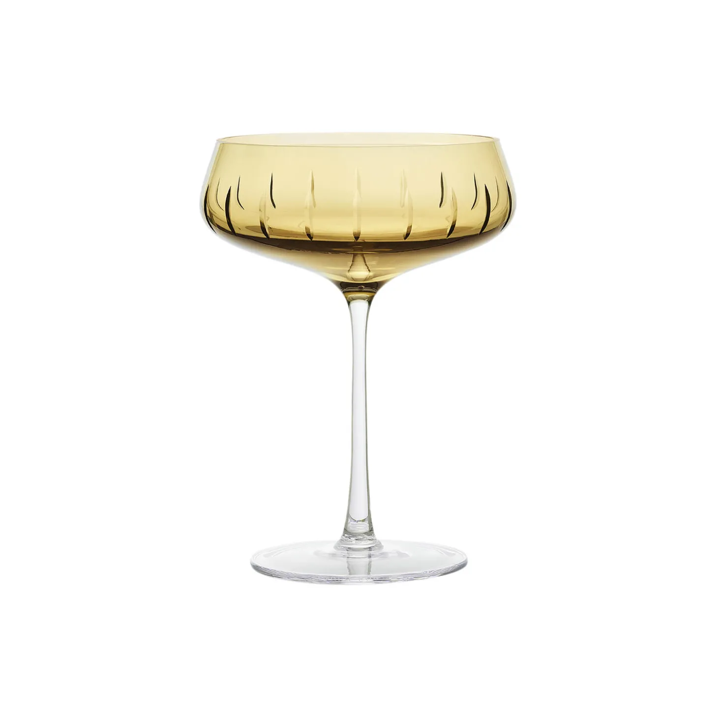 Champagne Coupe Single Cut, amber