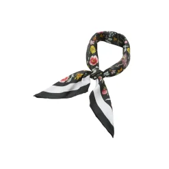 Charcoal Garden Silketørklæde