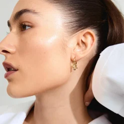 CHARMAINE Øreringe, gold plated