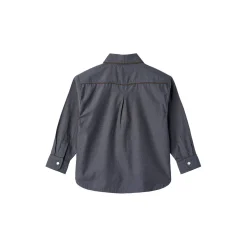 Checkered Cowboy Shirt, brown/blue check comb.