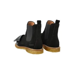 Chelsea støvle, black/black elastic