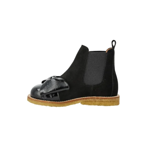 Chelsea støvle, black/black elastic