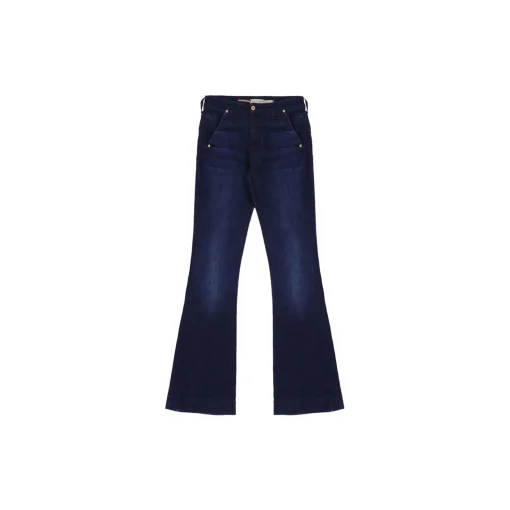 Chino Flare Roma Pants, blu denim