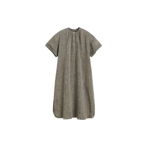 Cille Dress Linen, brown