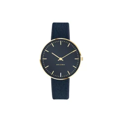 City Hall Bangle armbåndsur, oxford blue/gold/gold