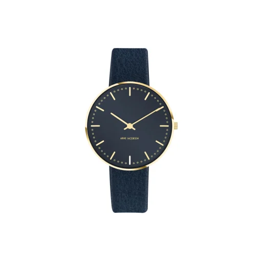 City Hall Bangle armbåndsur, oxford blue/gold/gold