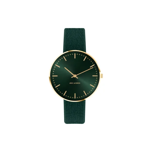 City Hall Evergreen armbåndsur, green/gold/green