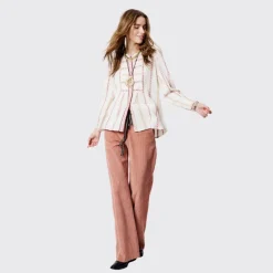 Claire Pants, mahogany rose