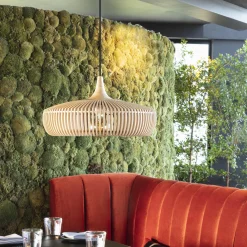 Clava Dine Wood Pendant, oak