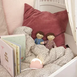 Cloudy natlampe, dusty rose