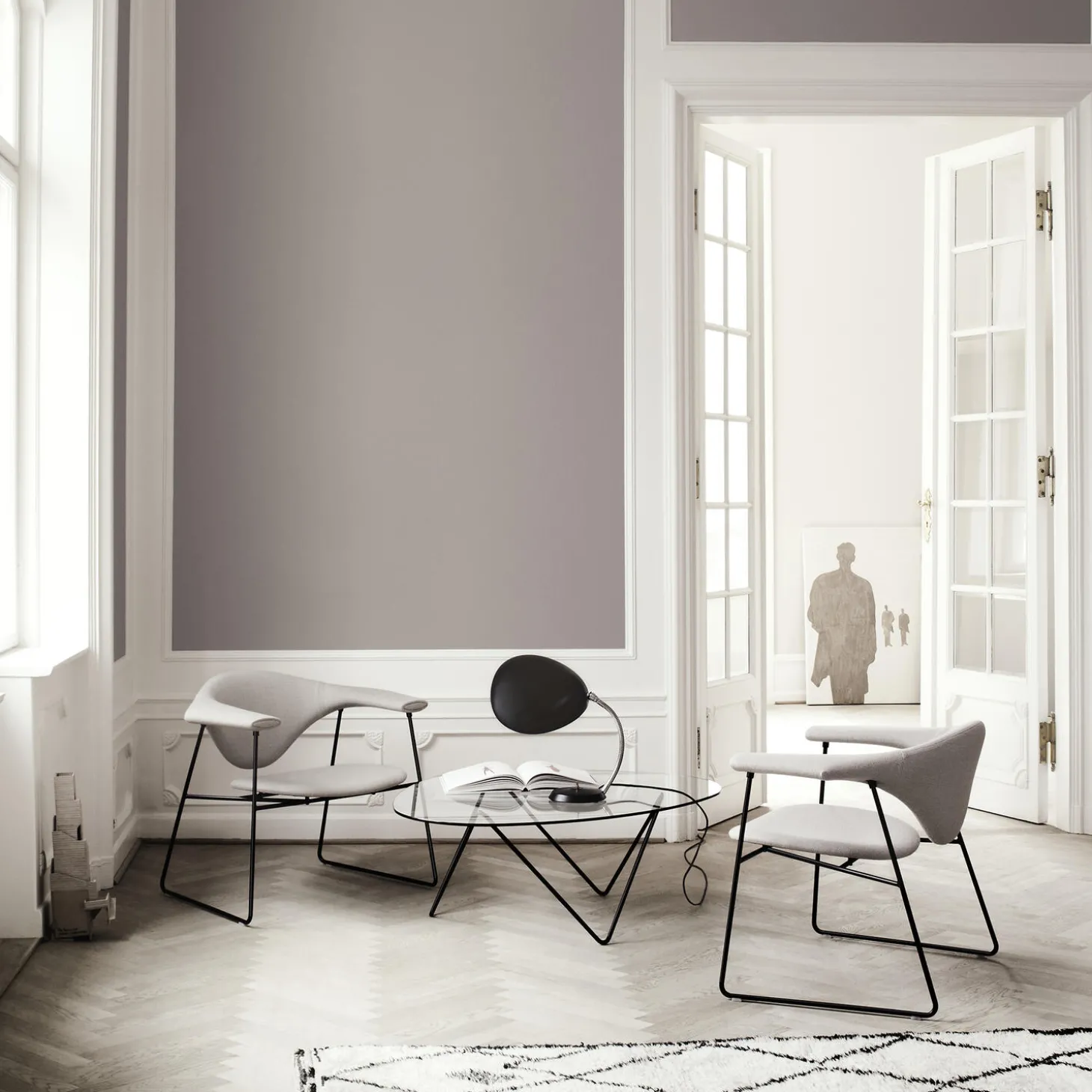 Cobra Table Lamp, black semi matt