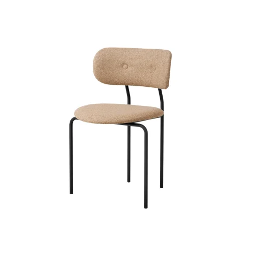 Coco Dining Chair, Around Bouclé 004/black matt