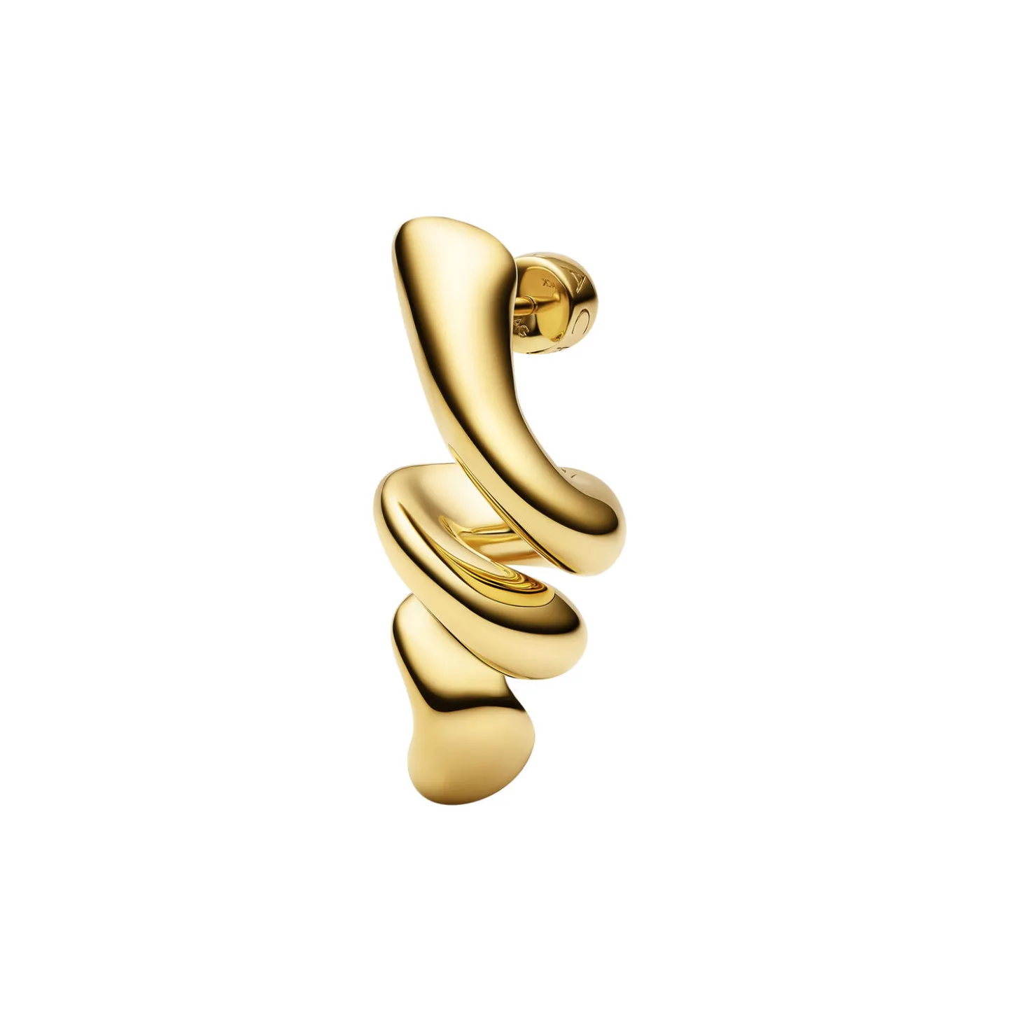 Coil Earrings Small, guld