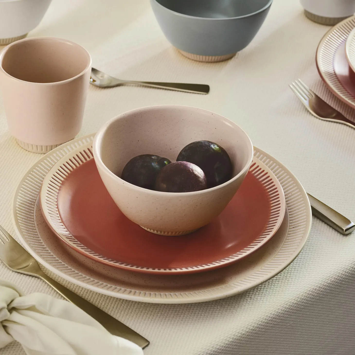 Colorit middagstallerken Ø 27 cm, rose