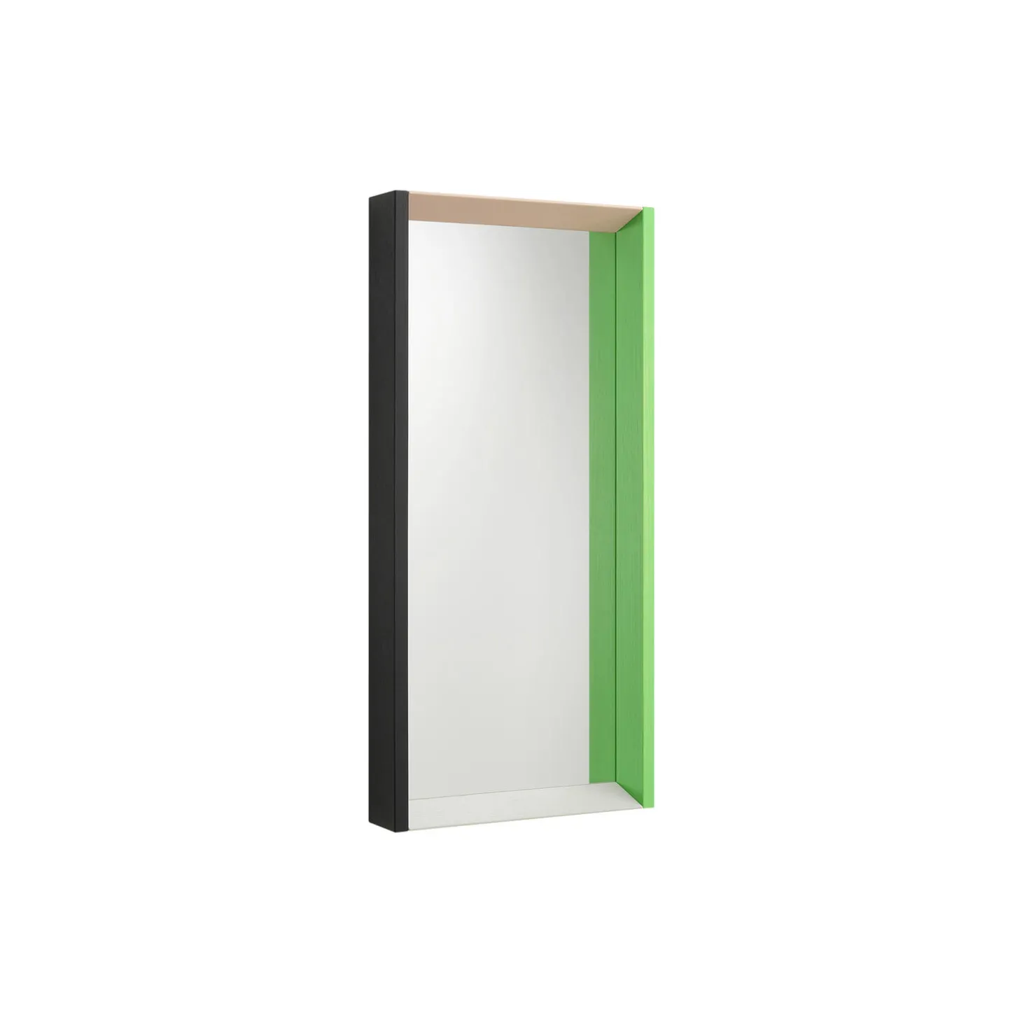 Colour Frame Mirror Medium, green/pink