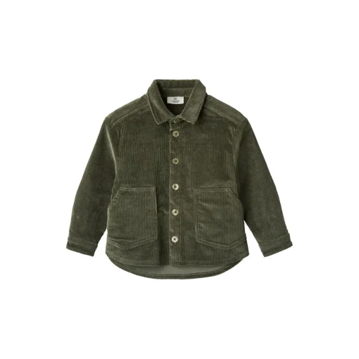 Corduroy Overshirt, dark green