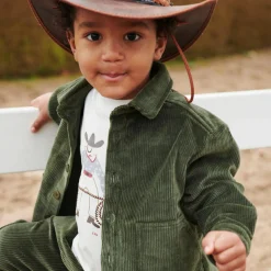 Corduroy Overshirt, dark green