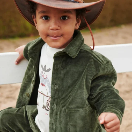 Corduroy Overshirt, dark green
