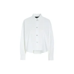 Core cotton skjorte med læg, white