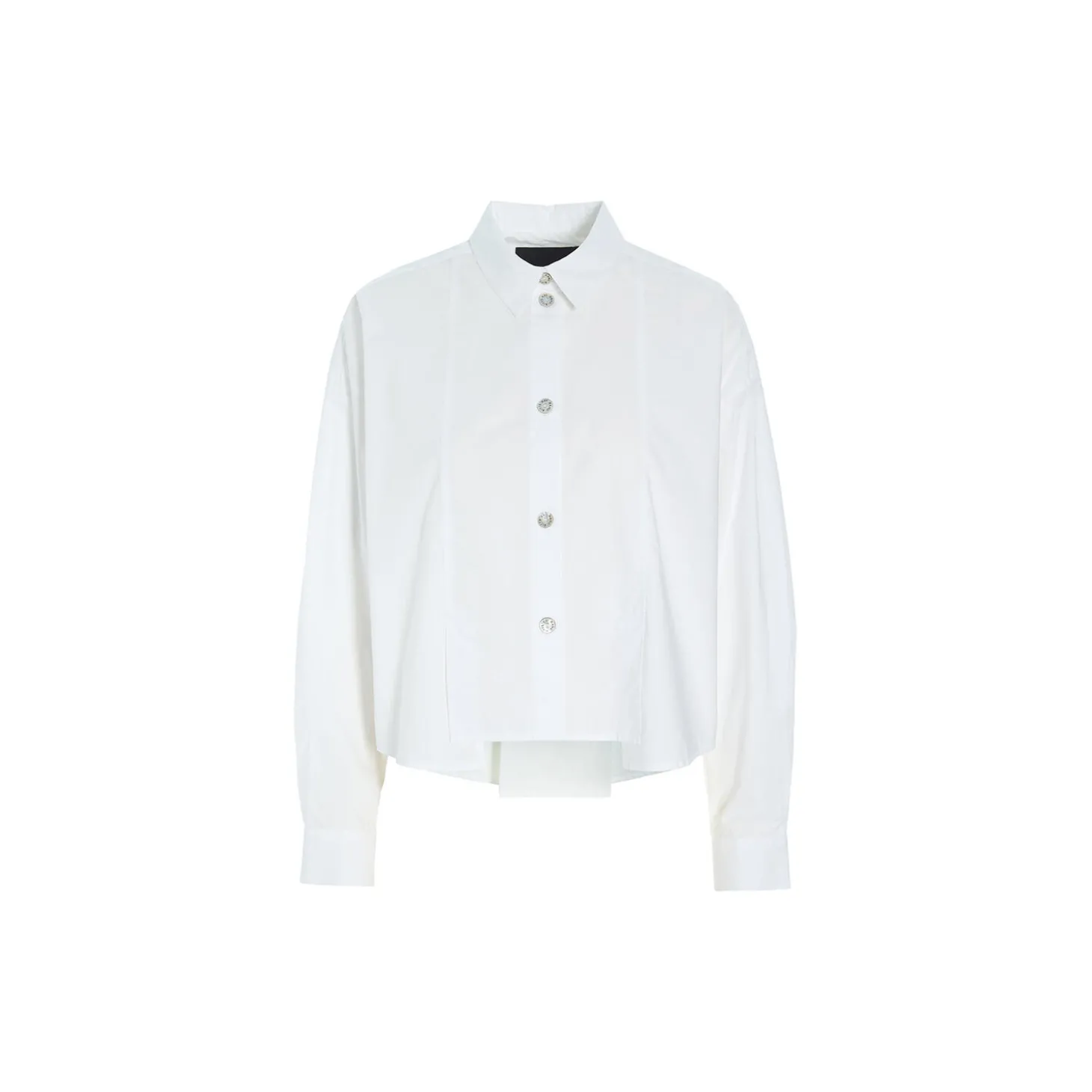 Core cotton skjorte med læg, white