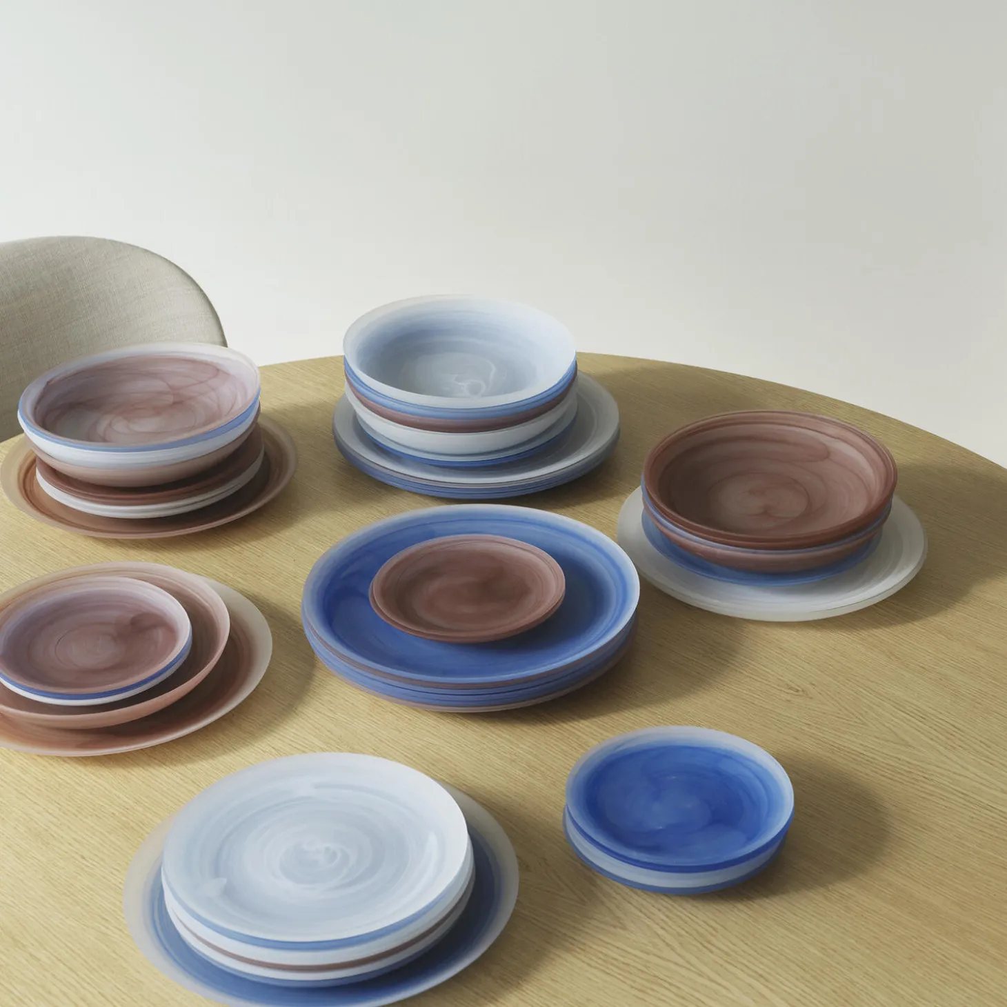 Cosmic dyb tallerken Ø 22 cm, blue