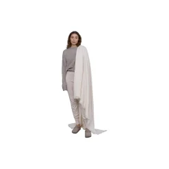 Cotton plaid, pure ecru