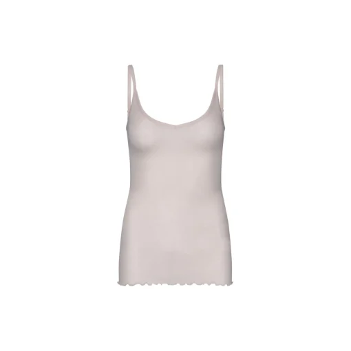Cotton Spaghetti Top, rosie beige