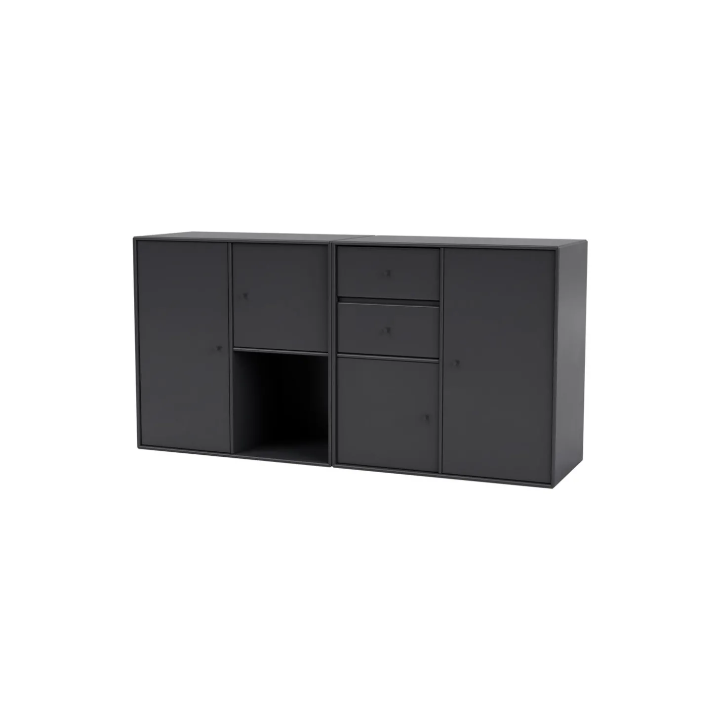 COUPLE bred skænk, 04 anthracite