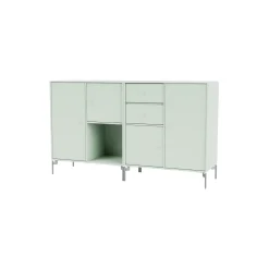 COUPLE bred skænk med ben i krom, 161 mist