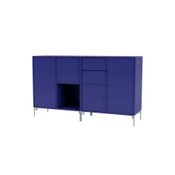 COUPLE bred skænk med ben i krom, 135 monarch