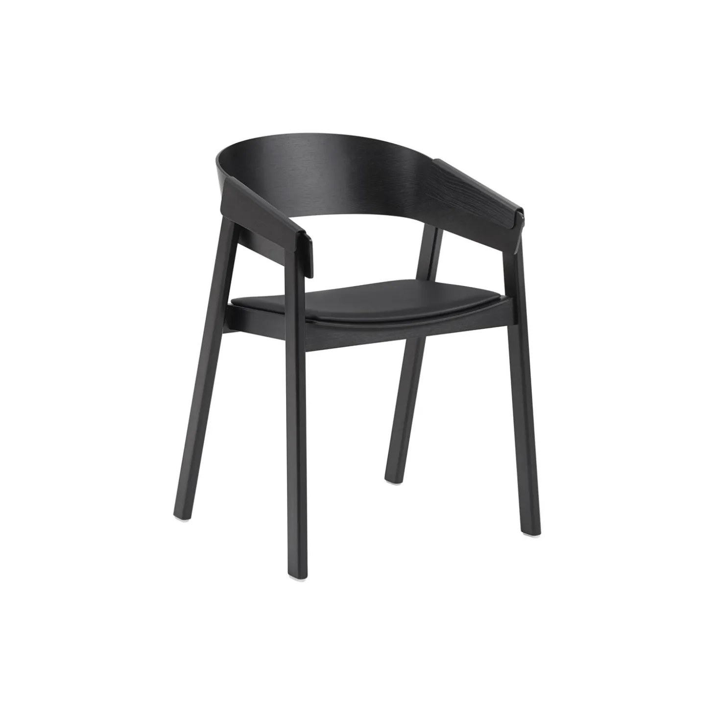 Cover Armchair, refine leather black/black