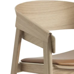 Cover Lounge Chair, refine leather cognac/oak