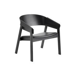 Cover Lounge Chair, refine leather black/black