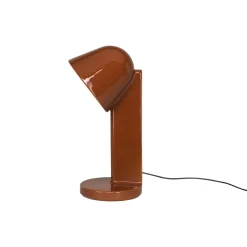 Céramique Down bordlampe, rust red