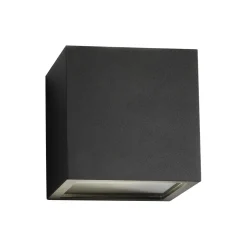 CUBE Up/Down væglampe, sort