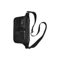 DarlaMBG Bum Bag, monochrome black w/gold