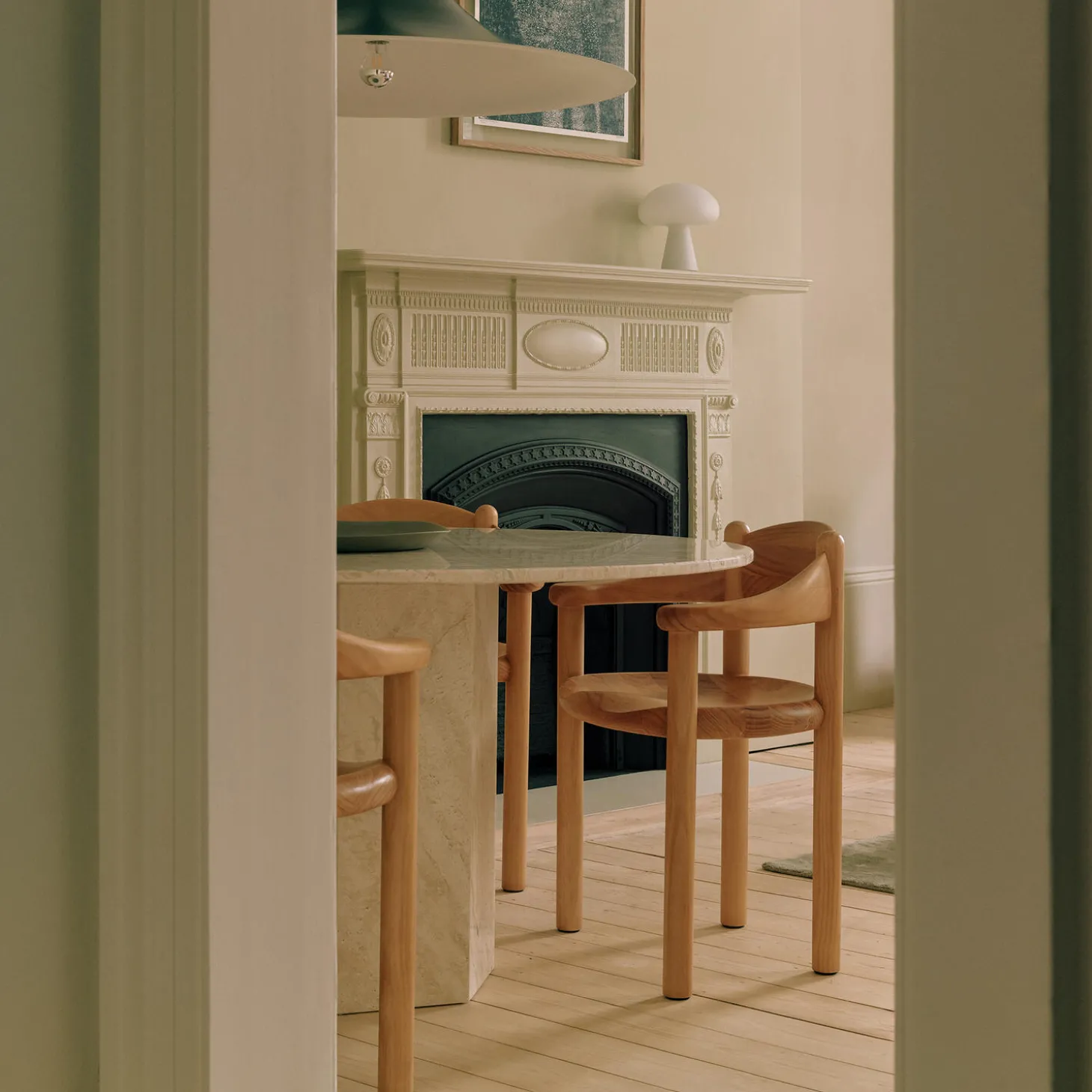 Daumiller Dining Armchair, golden pine