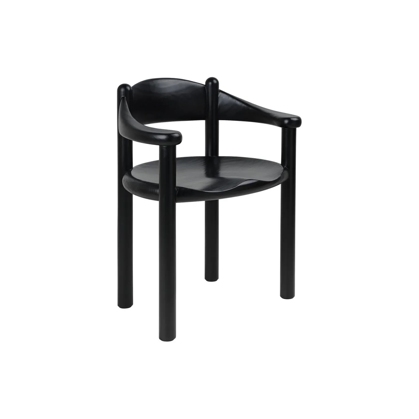 Daumiller Dining Armchair, brown/black pine