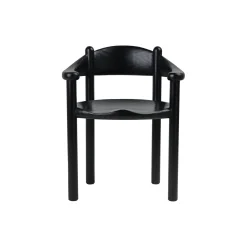 Daumiller Dining Armchair, brown/black pine