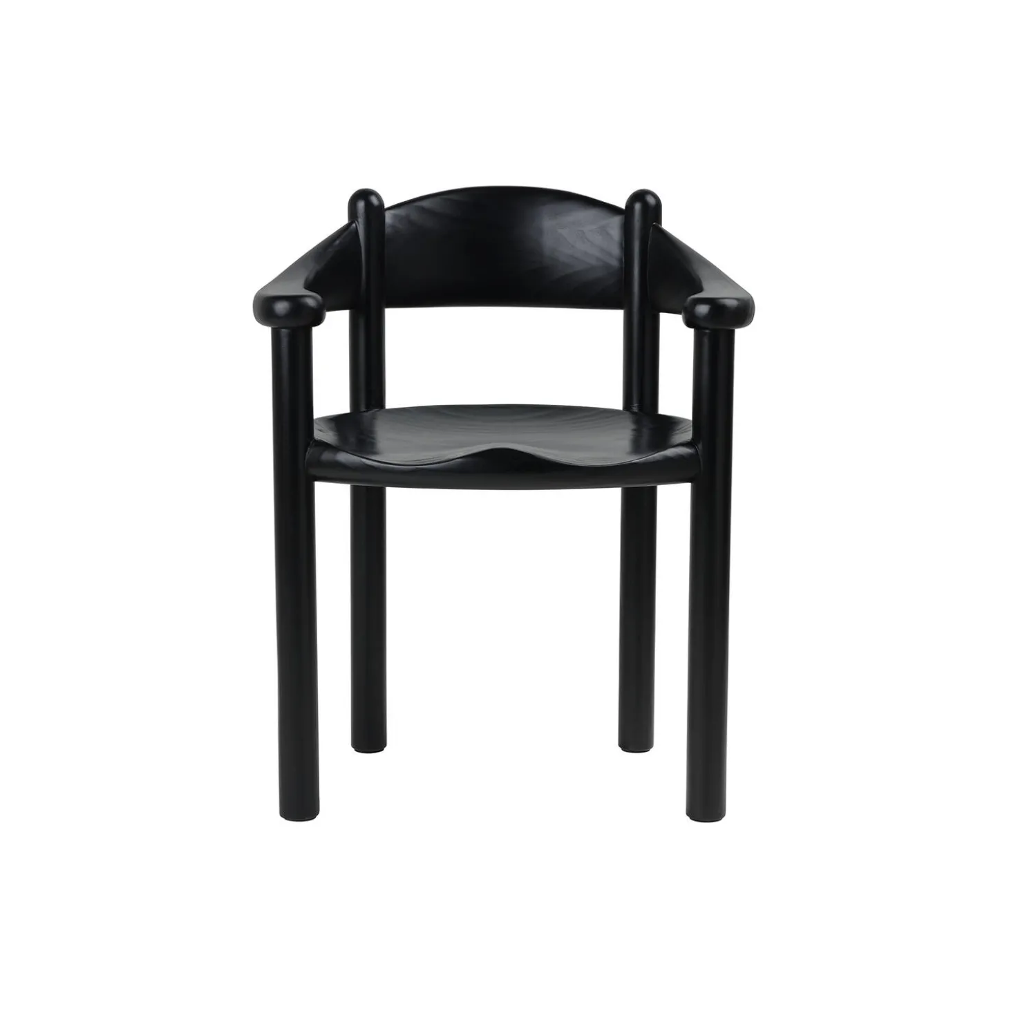 Daumiller Dining Armchair, brown/black pine