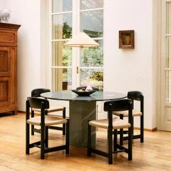 Daumiller Side Chair, brown/black pine