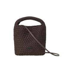 Day Braiding Handbag, chocolate plum