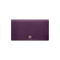 Delia bill and card case, plum